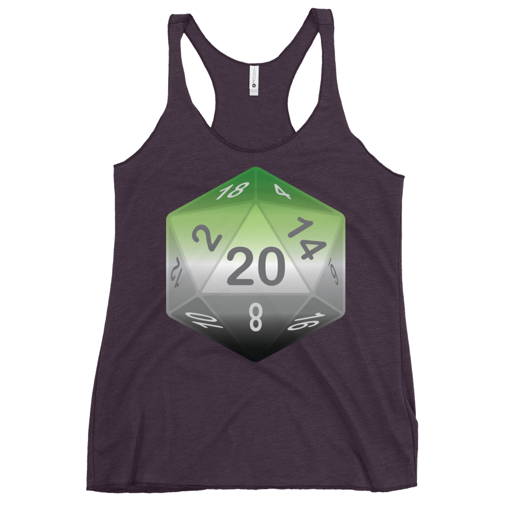 Pride Dice - Aromantic Women's Racerback Tank