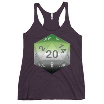 Pride Dice - Aromantic Women's Racerback Tank