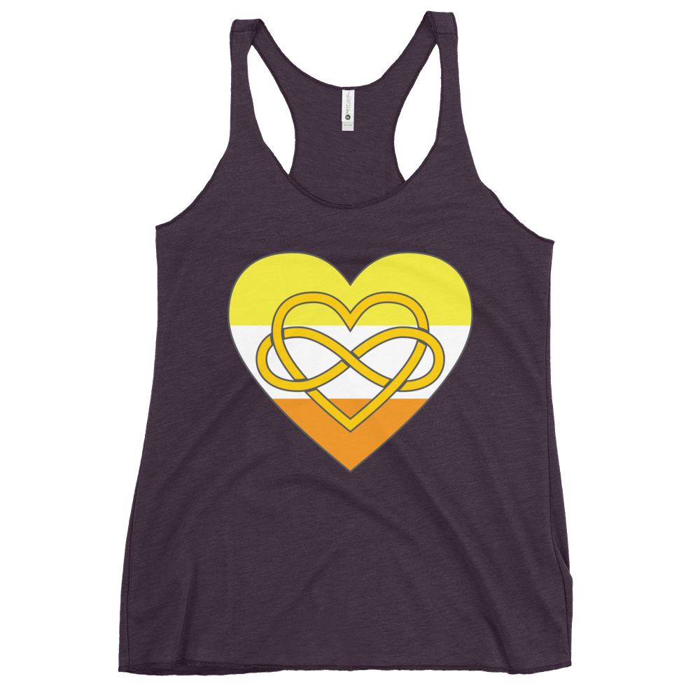 Polyamory Infinity Heart Maverique Pride Women's Racerback Tank