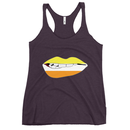 Biting Lips - Maverique Flag Women's Racerback Tank