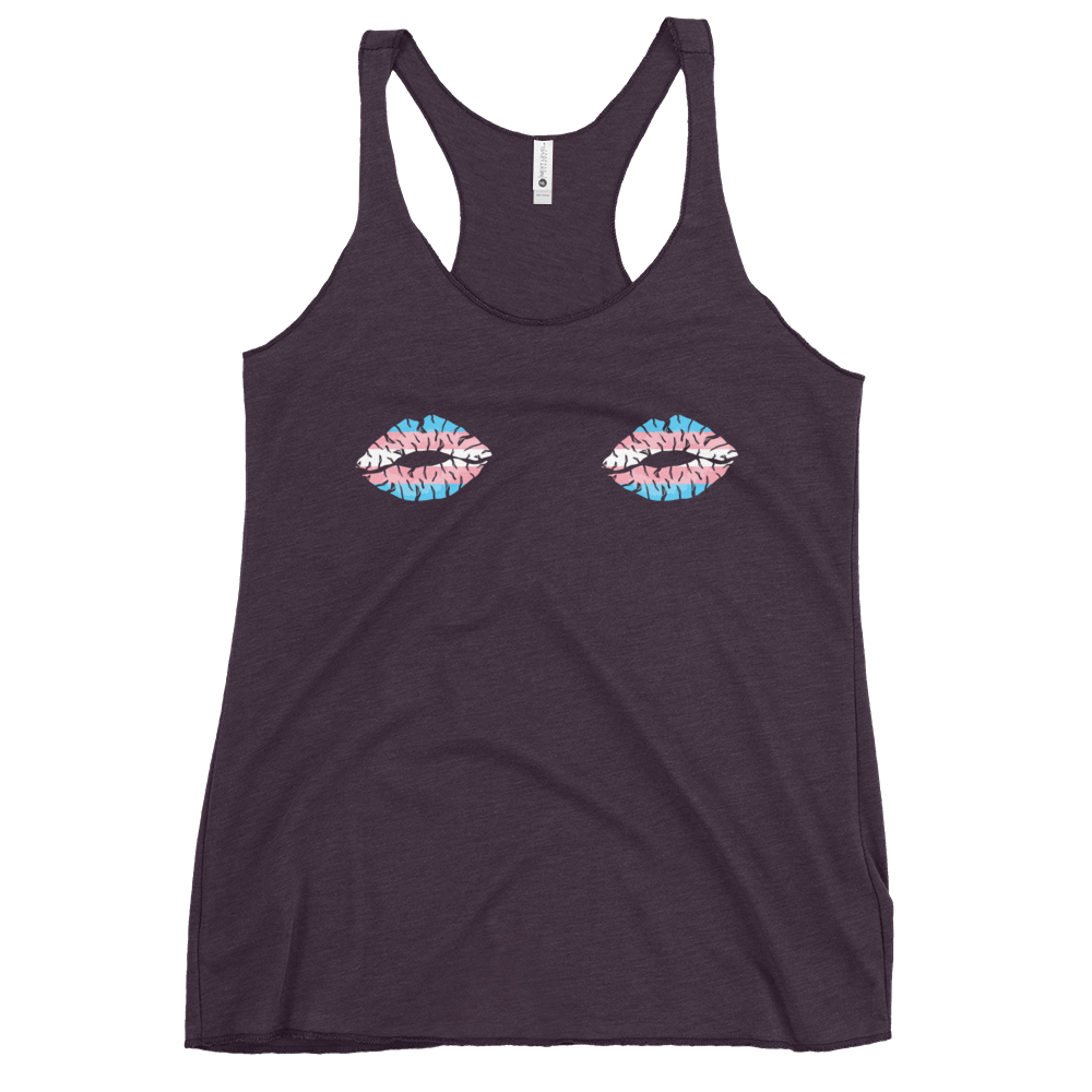 Trans Boob Kisses Women's Racerback Tank