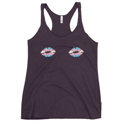 Trans Boob Kisses Women's Racerback Tank