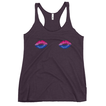 Bi Boob Kisses Women's Racerback Tank