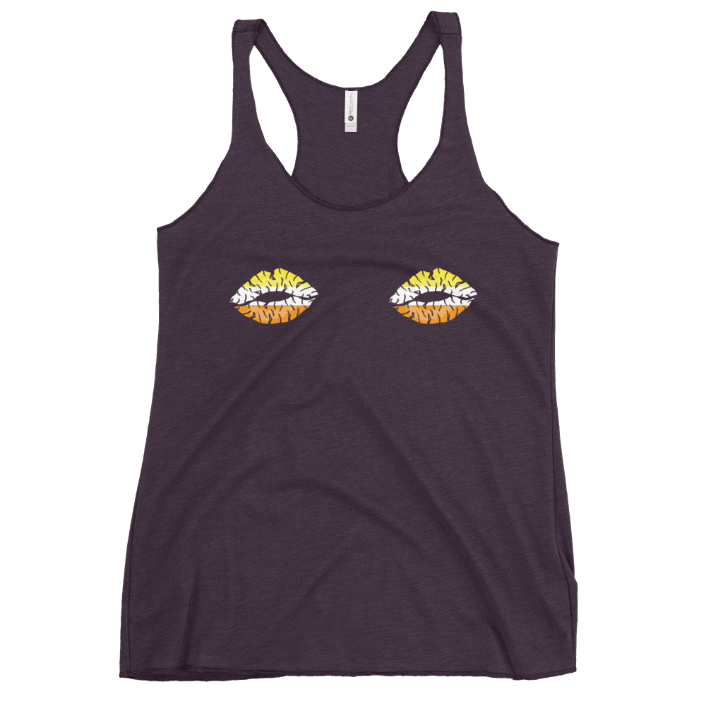 Maverique Boob Kisses Women's Racerback Tank