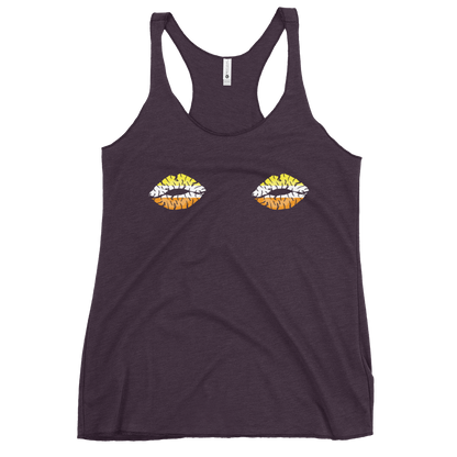 Maverique Boob Kisses Women's Racerback Tank