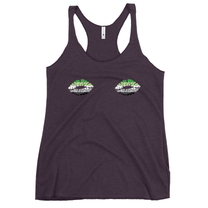 Aro Boob Kisses Women's Racerback Tank