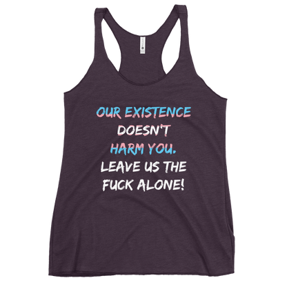 Leave Us Alone Women's Racerback Tank