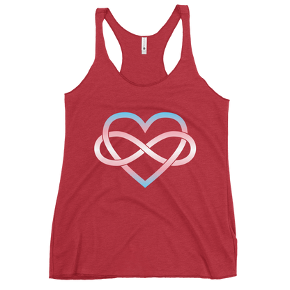 Polyamory Infinity Heart - Trans Women's Racerback Tank