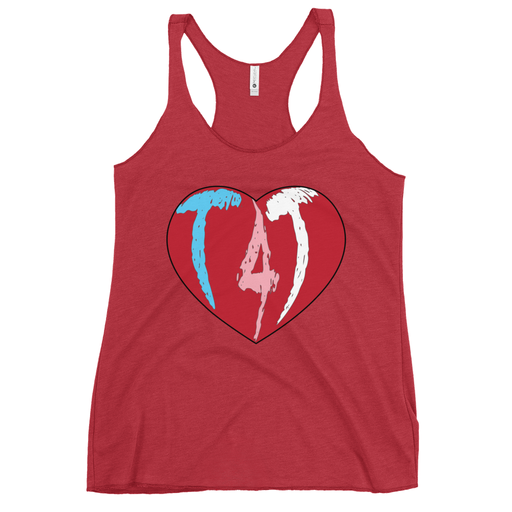 T4T Heart Women's Racerback Tank