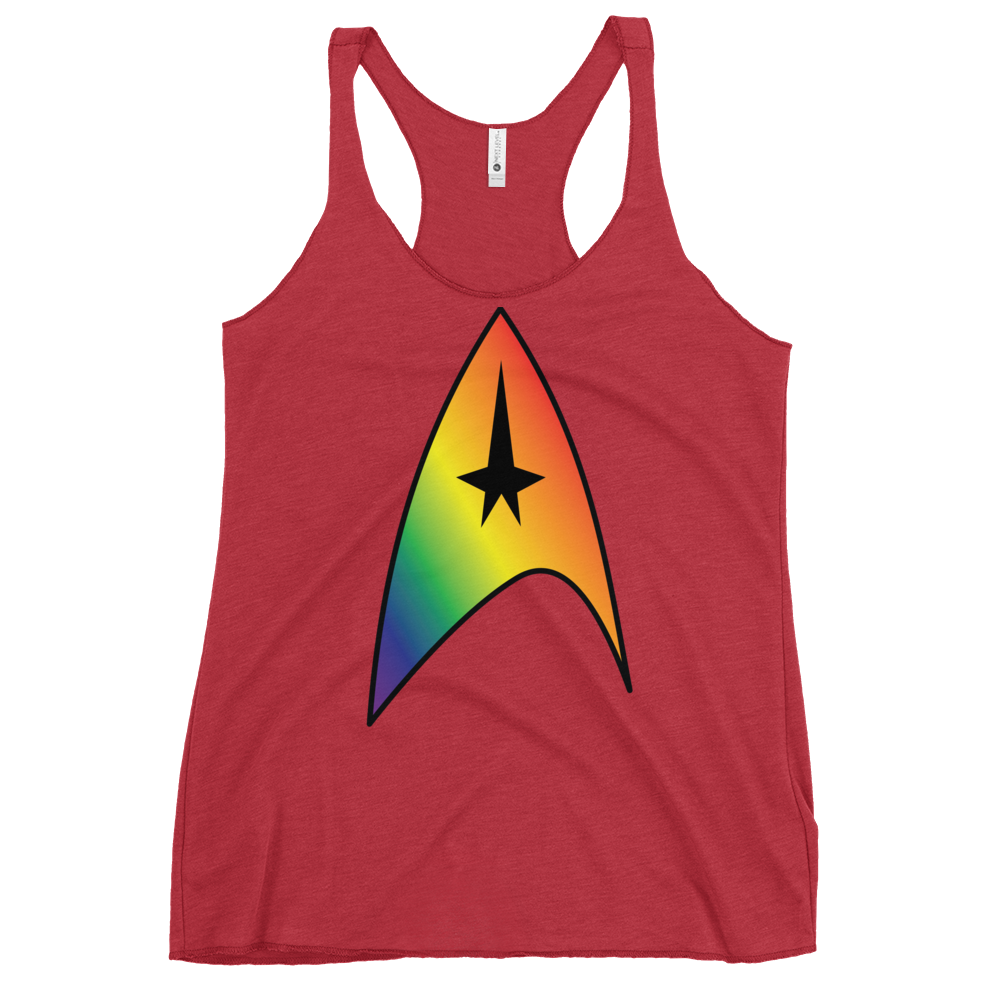 Starfleet Insignia - Rainbow Pride Women's Racerback Tank