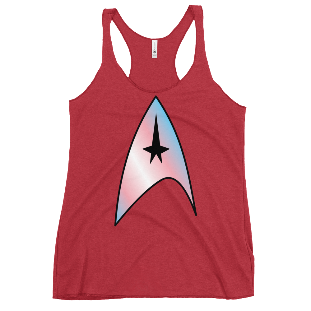 Starfleet Insignia - Trans Pride Women's Racerback Tank