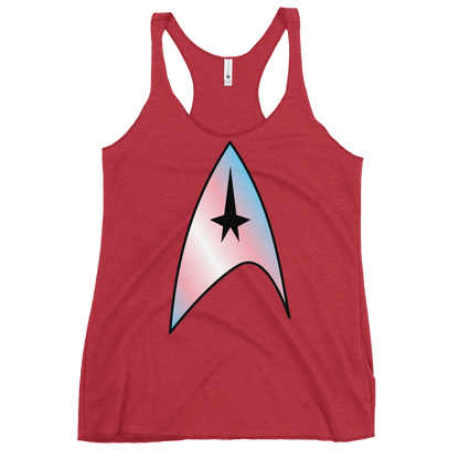 Starfleet Insignia - Trans Pride Women's Racerback Tank