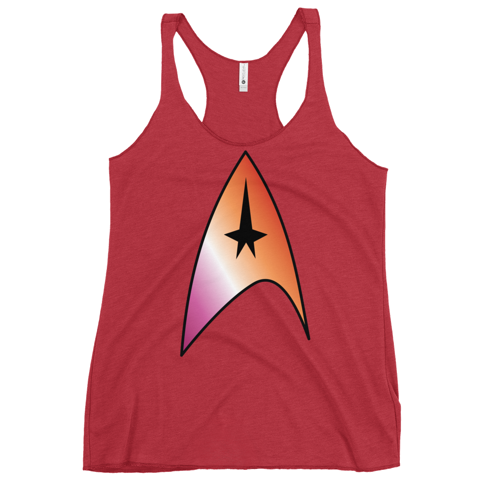 Starfleet Insignia - Lesbian Pride Women's Racerback Tank