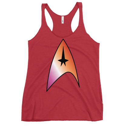 Starfleet Insignia - Lesbian Pride Women's Racerback Tank