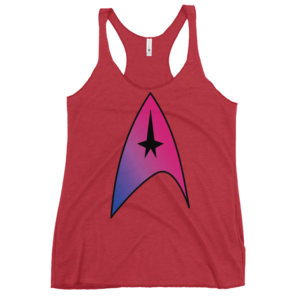 Starfleet Insignia - Bisexual Pride Women's Racerback Tank