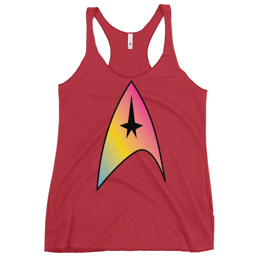 Starfleet Insignia - Pansexual Pride Women's Racerback Tank