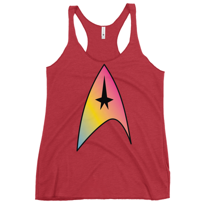 Starfleet Insignia - Pansexual Pride Women's Racerback Tank