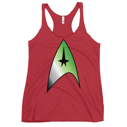 Starfleet Insignia - Aromantic Pride Women's Racerback Tank