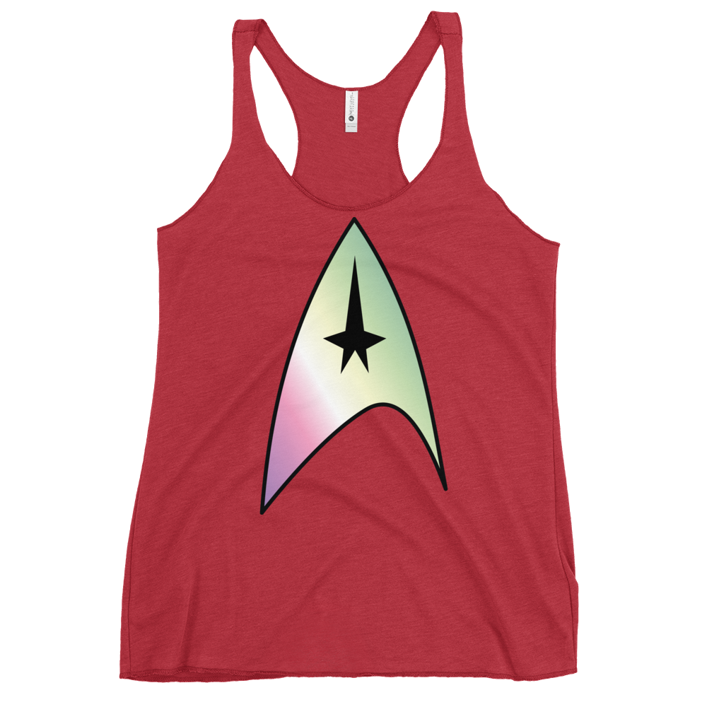 Starfleet Insignia - Genderfae Pride Women's Racerback Tank