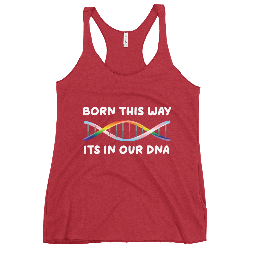 Born This Way - Rainbow/Trans Women's Racerback Tank