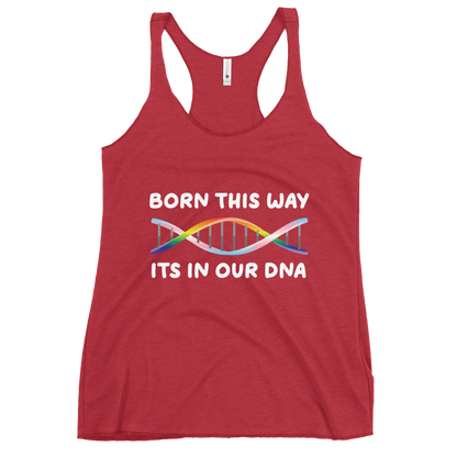 Born This Way - Rainbow/Trans Women's Racerback Tank