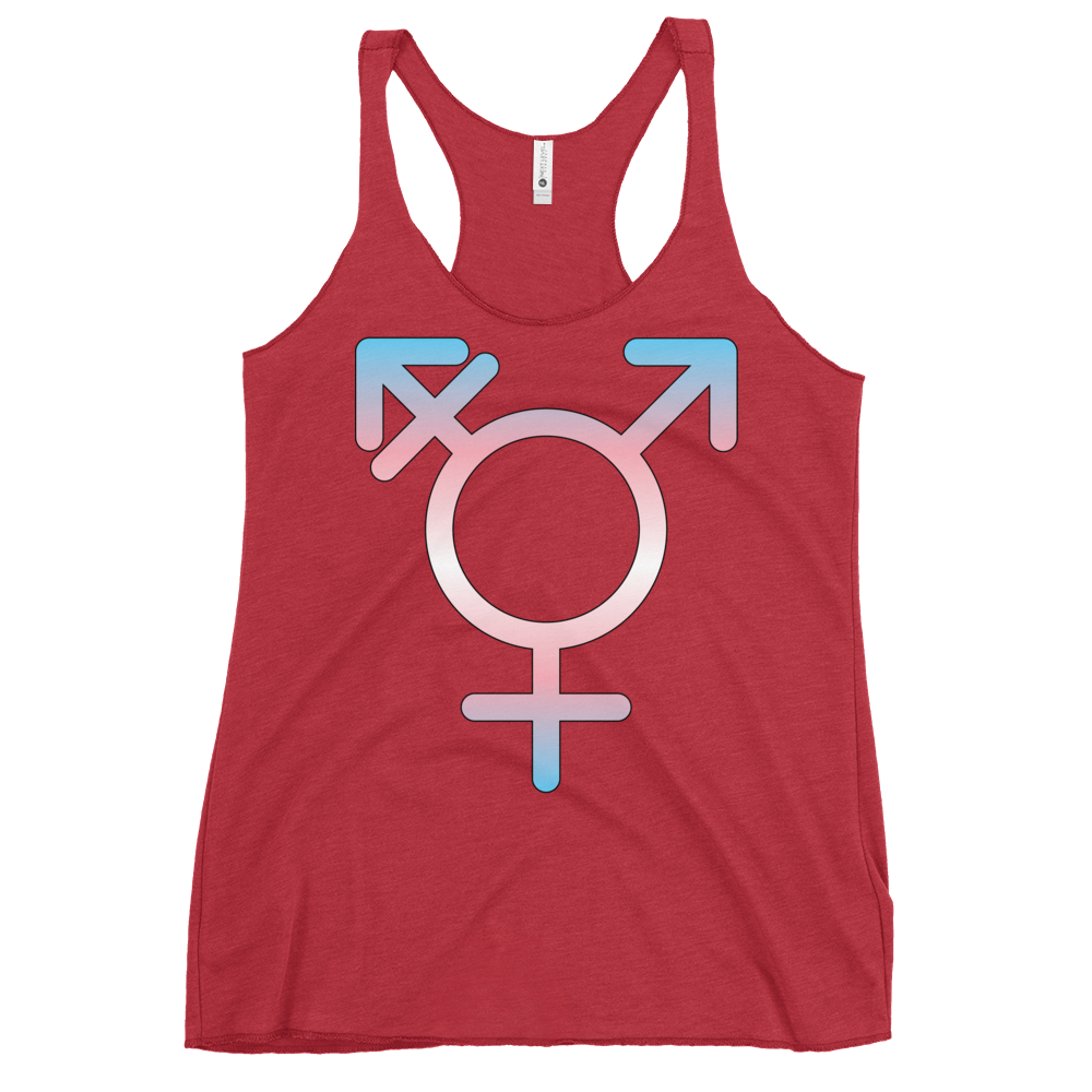 Transgender Symbol - Trans Pride Women's Racerback Tank