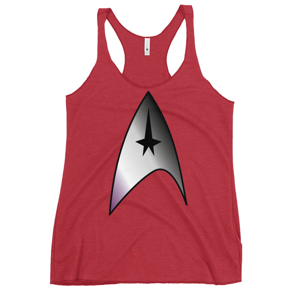 Starfleet Insignia - Asexual/Demisexual Pride Women's Racerback Tank