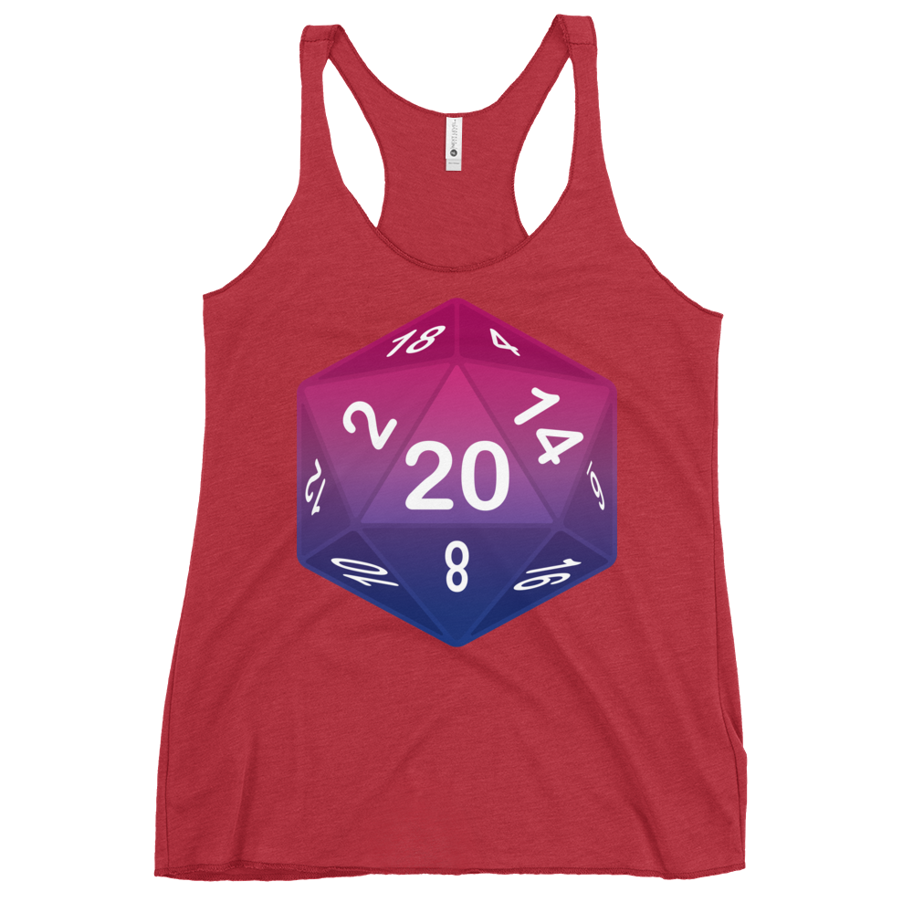 Pride Dice - Bisexual Women's Racerback Tank