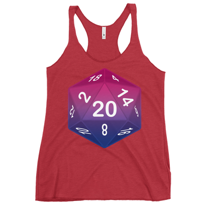 Pride Dice - Bisexual Women's Racerback Tank