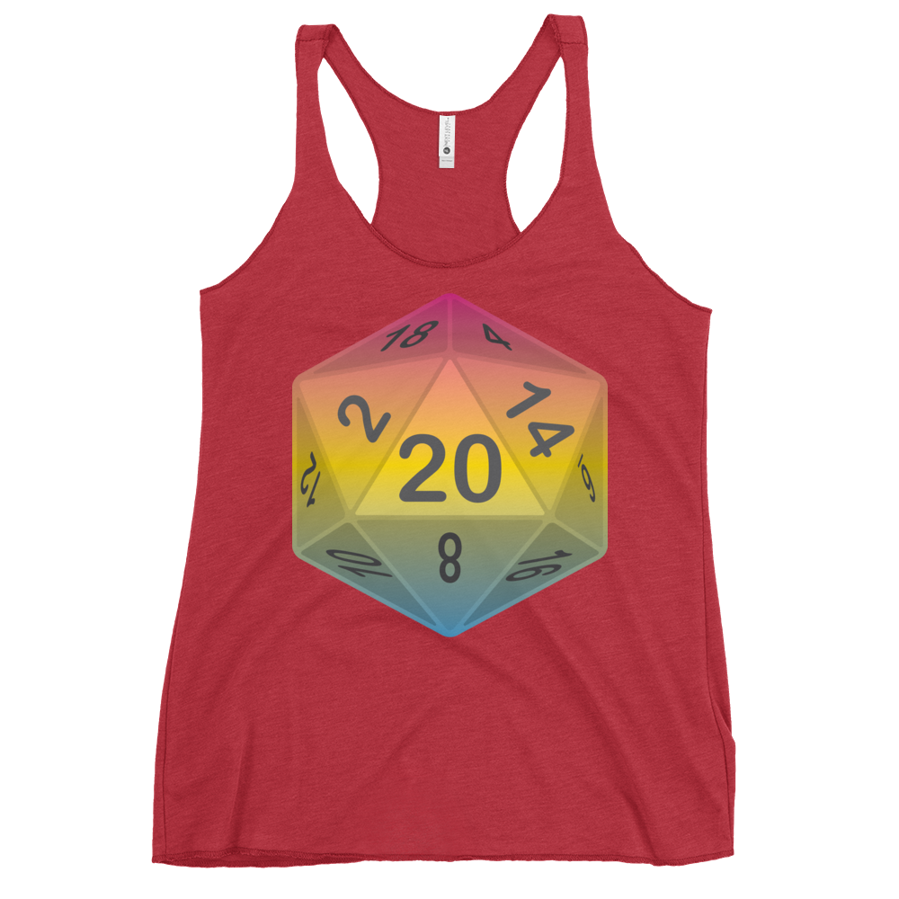 Pride Dice - Pansexual Women's Racerback Tank