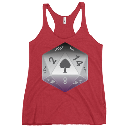 Pride Dice - Asexual Women's Racerback Tank