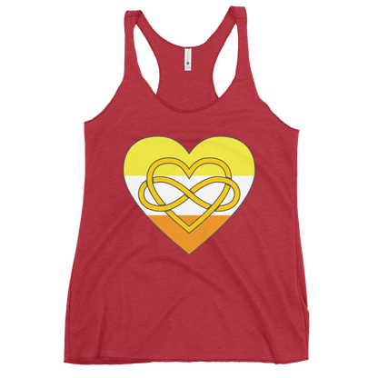 Polyamory Infinity Heart Maverique Pride Women's Racerback Tank