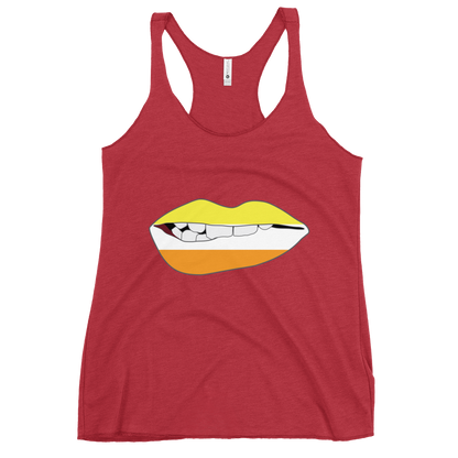 Biting Lips - Maverique Flag Women's Racerback Tank