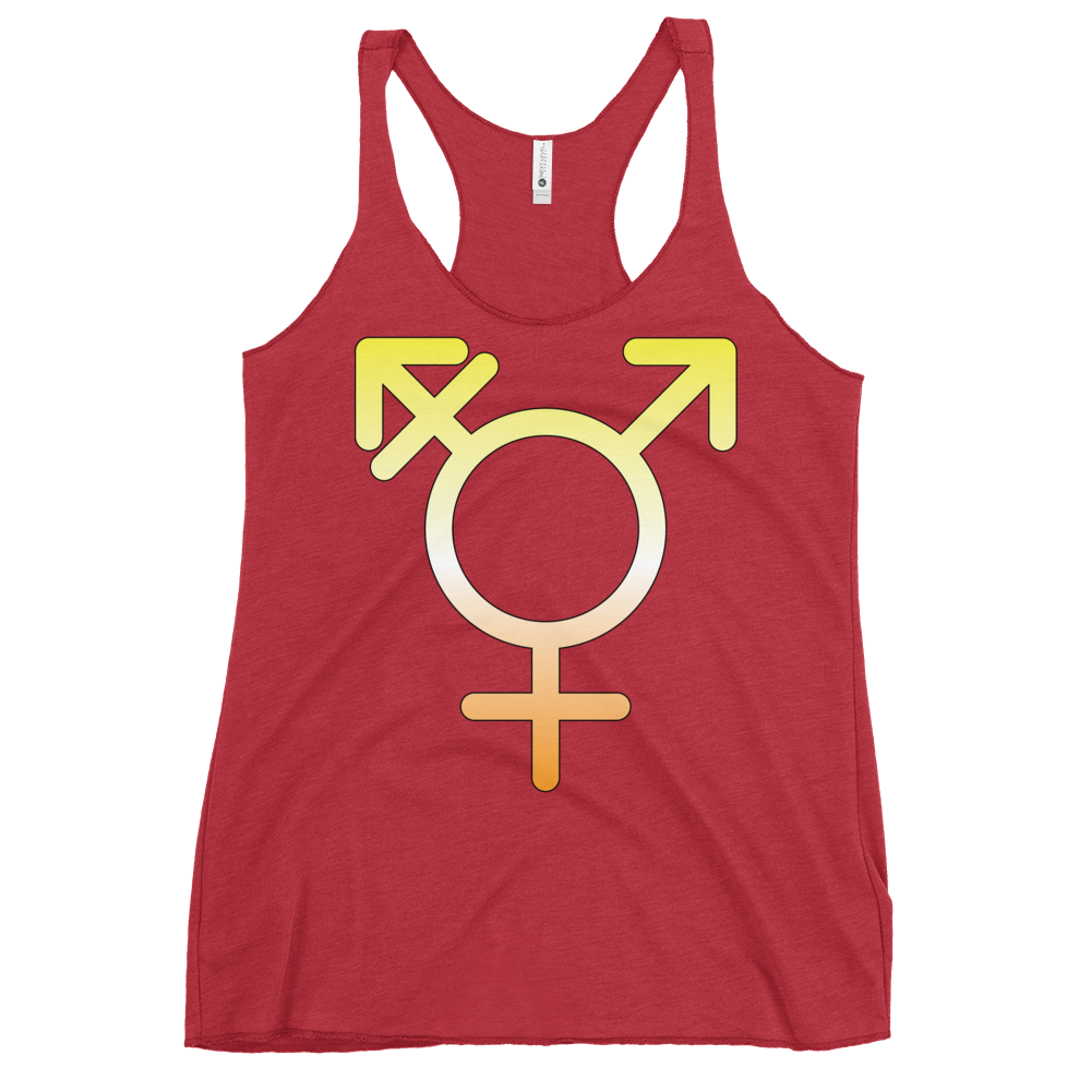 Transgender Symbol - Maverique Pride Women's Racerback Tank