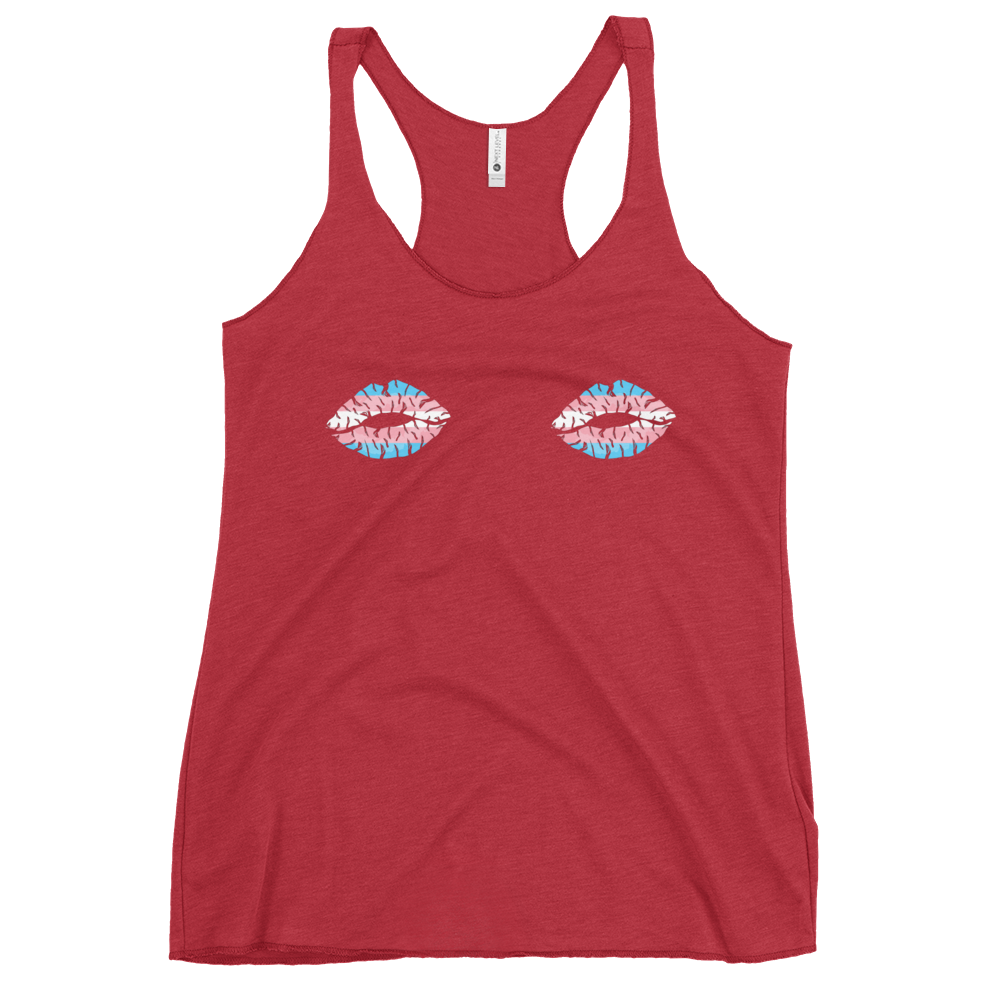 Trans Boob Kisses Women's Racerback Tank