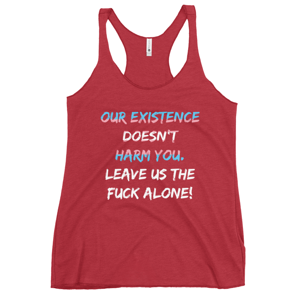 Leave Us Alone Women's Racerback Tank