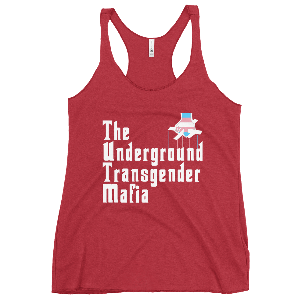 Underground Transgender Mafia Women's Racerback Tank