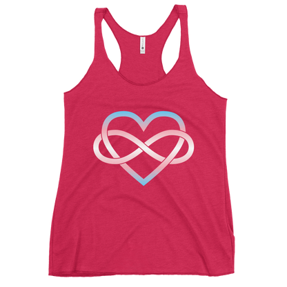 Polyamory Infinity Heart - Trans Women's Racerback Tank