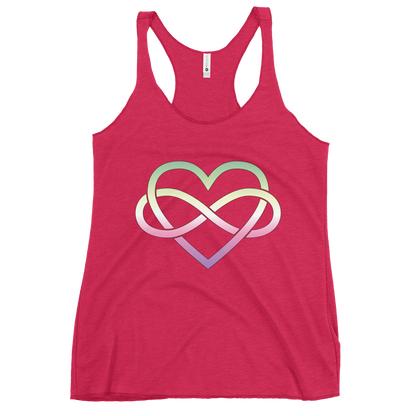 Polyamory Infinity Heart - Genderfae Women's Racerback Tank