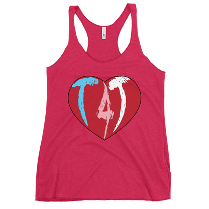 T4T Heart Women's Racerback Tank