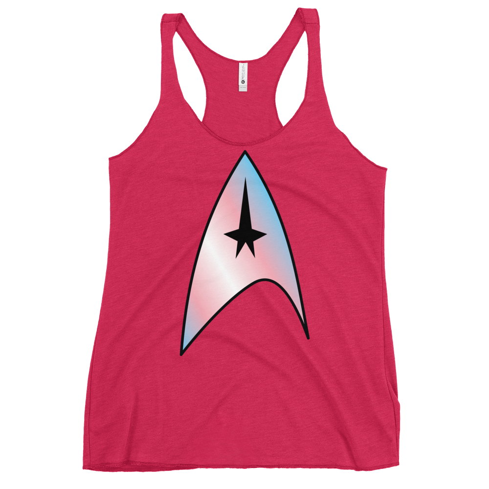 Starfleet Insignia - Trans Pride Women's Racerback Tank