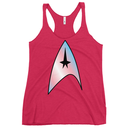 Starfleet Insignia - Trans Pride Women's Racerback Tank