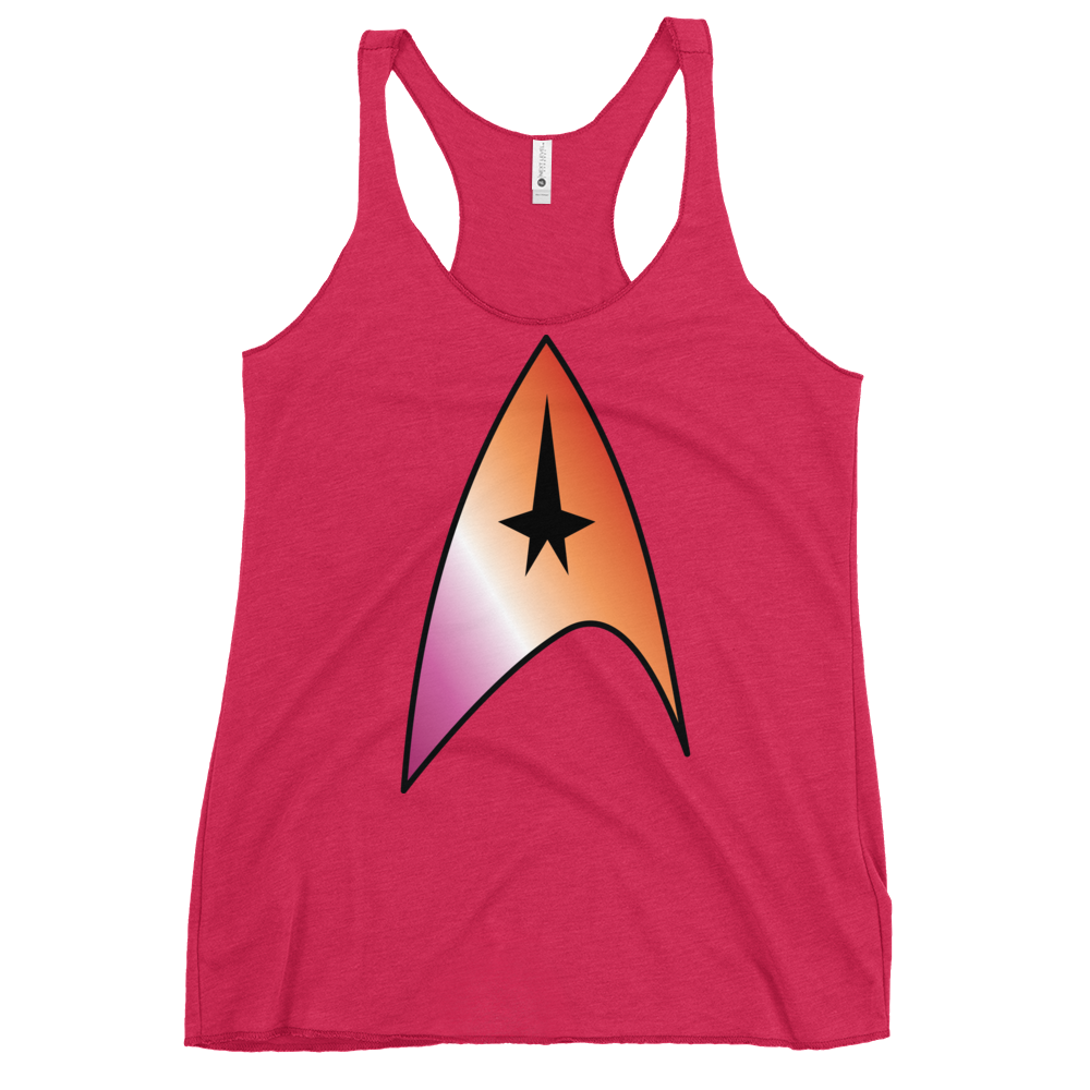 Starfleet Insignia - Lesbian Pride Women's Racerback Tank