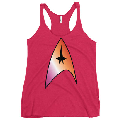 Starfleet Insignia - Lesbian Pride Women's Racerback Tank