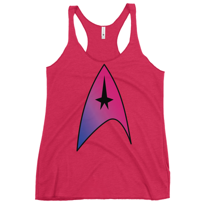 Starfleet Insignia - Bisexual Pride Women's Racerback Tank