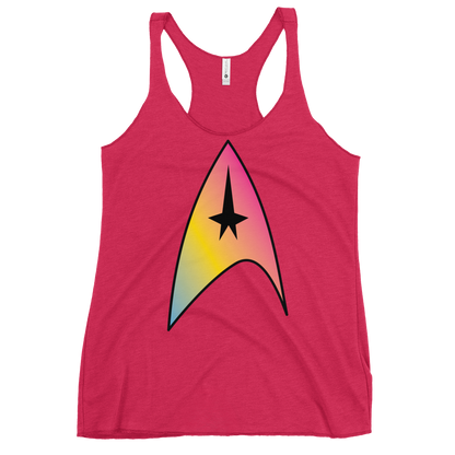 Starfleet Insignia - Pansexual Pride Women's Racerback Tank