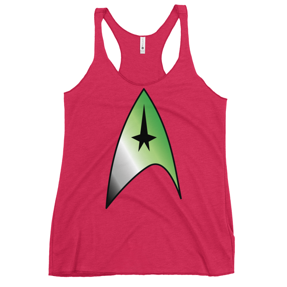 Starfleet Insignia - Aromantic Pride Women's Racerback Tank