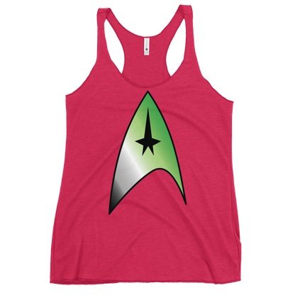 Starfleet Insignia - Aromantic Pride Women's Racerback Tank