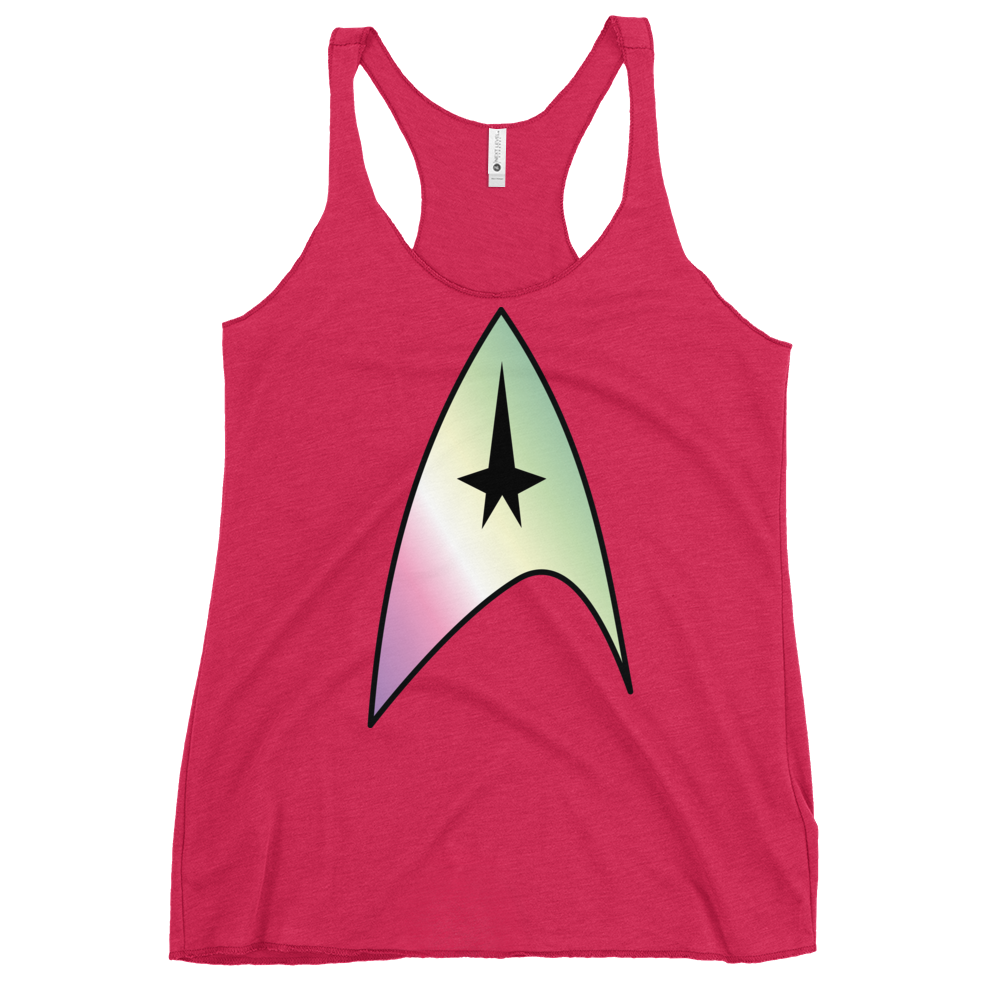 Starfleet Insignia - Genderfae Pride Women's Racerback Tank