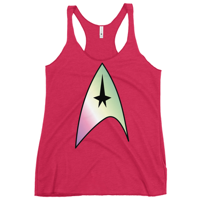 Starfleet Insignia - Genderfae Pride Women's Racerback Tank